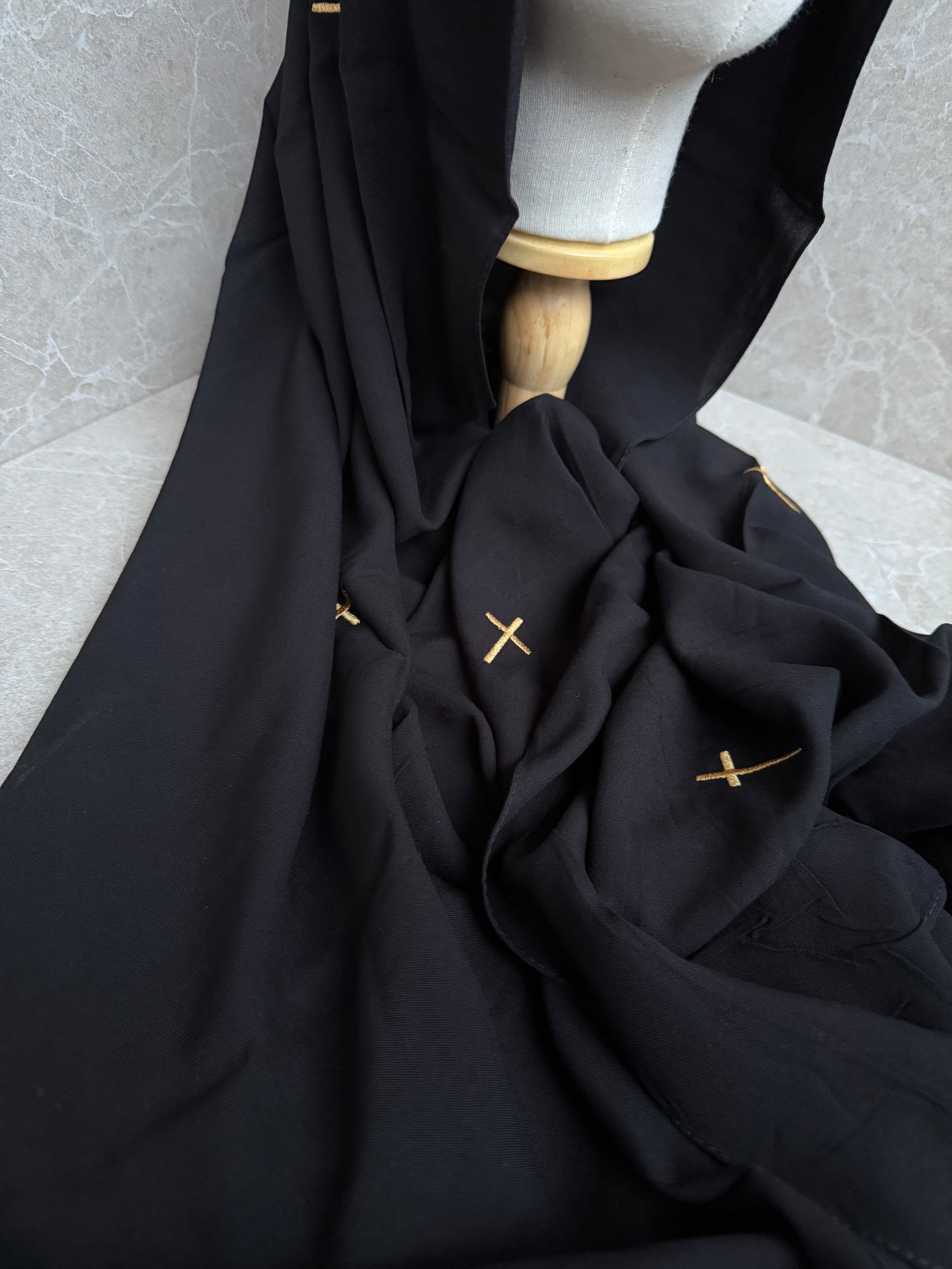 Christliches Kopftuch gold