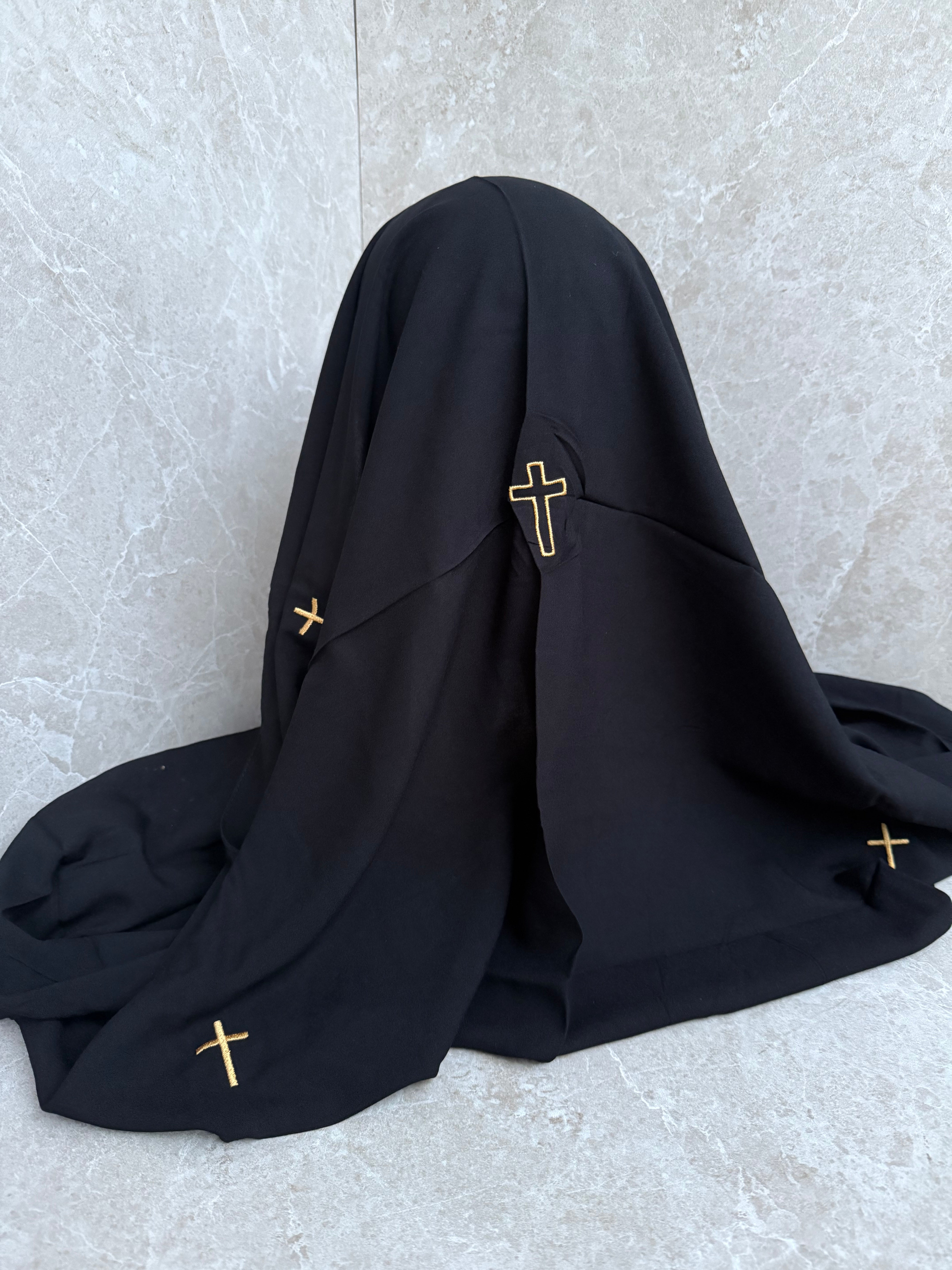 Christliches Kopftuch gold