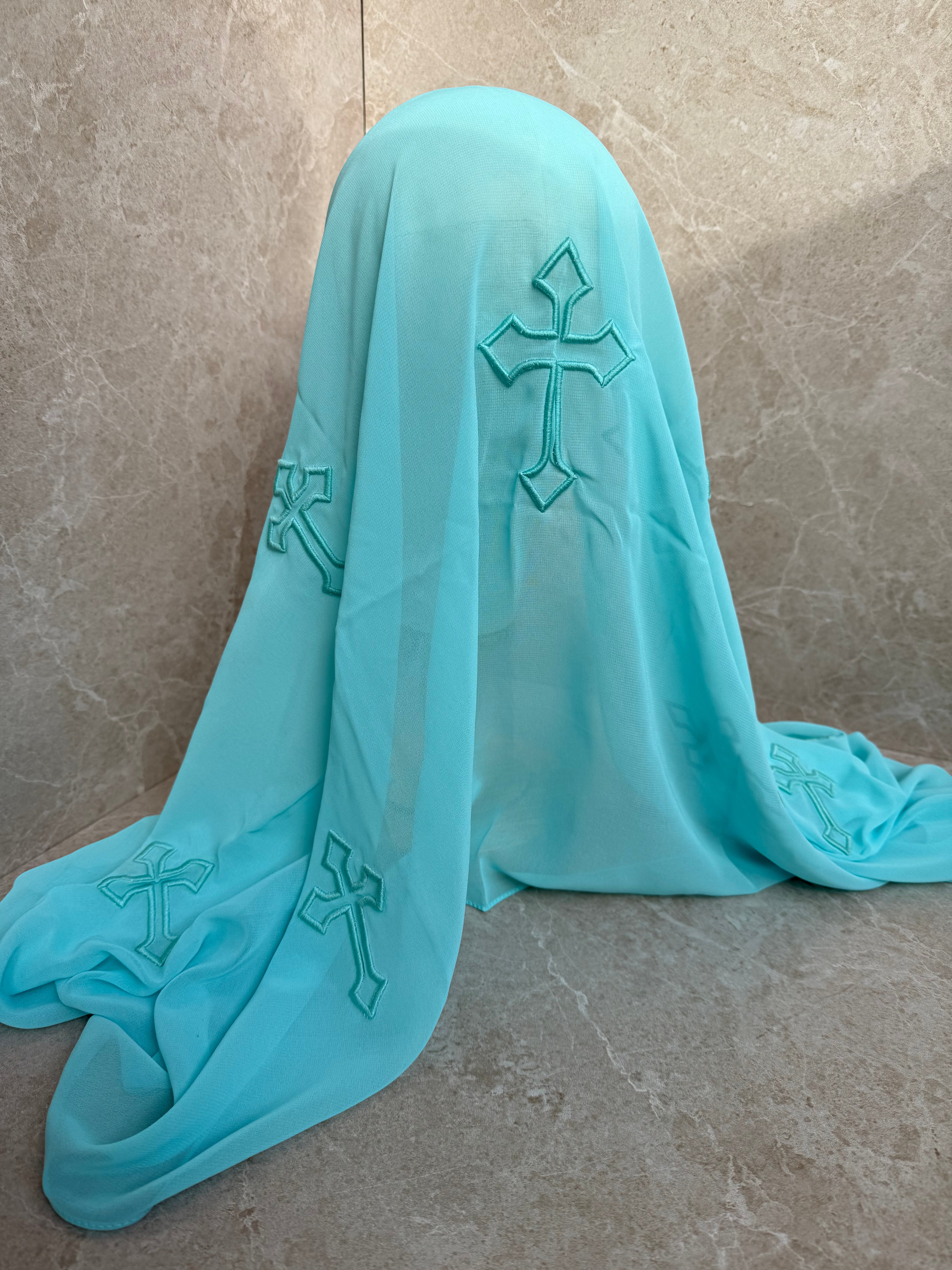 Premium Kopftuch babyblau