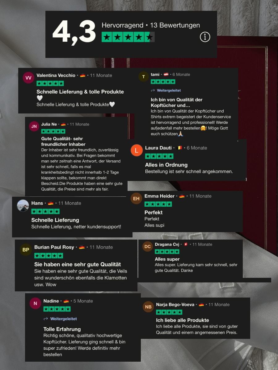 Christliches Kopftuch silber