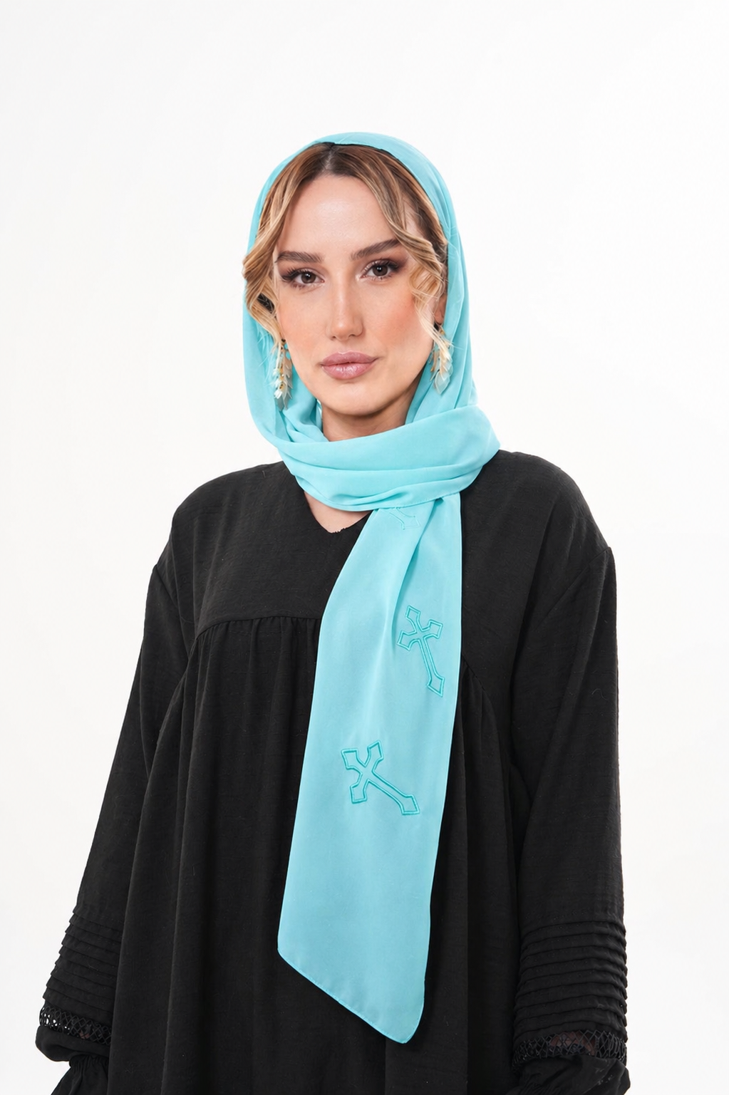 Premium Kopftuch babyblau